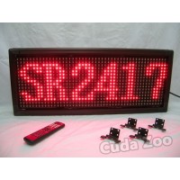 Affordable LED SR-2417 RED Indoor/Outdoor Programmable Sign, 13 x 70